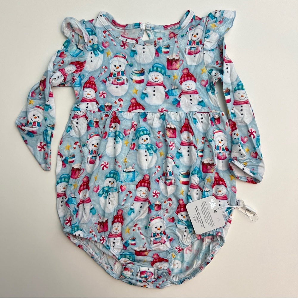 New! Birdie Bean Bamboo Jolly Bubble Romper, Size 2T